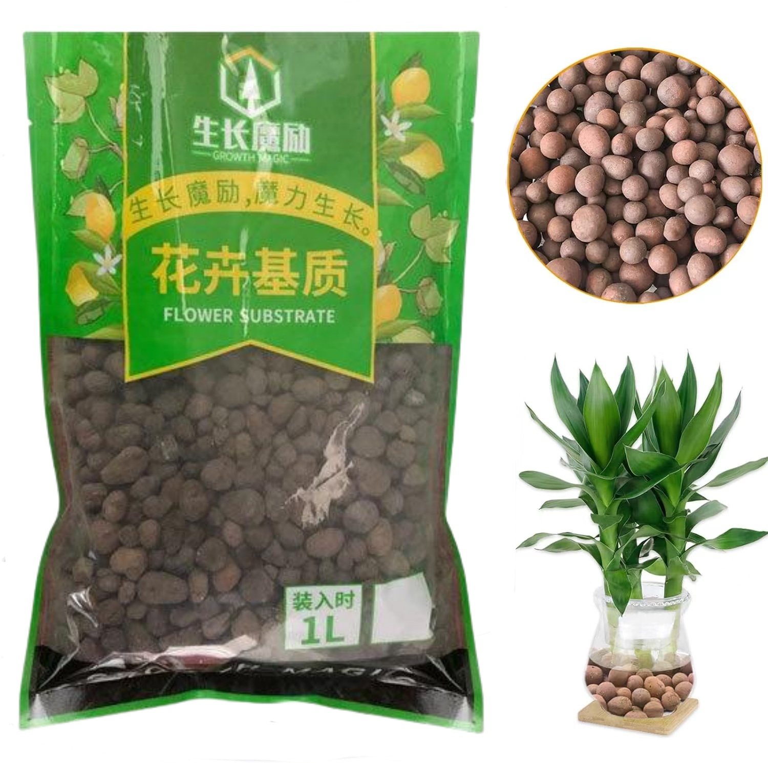 2L/1L Organic clay balls, Flow - Clay Pebble Growing のレビューと価格