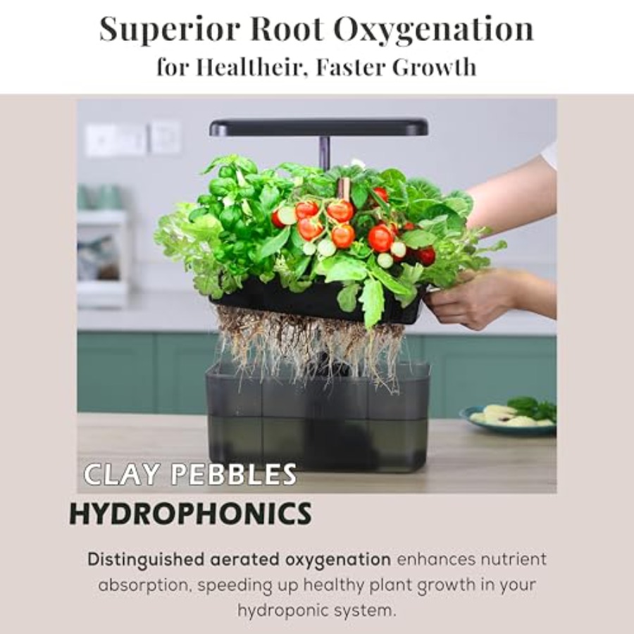 Indoor Herb Garden Kit with Cl - Clay Pebble Growing のレビューと価格